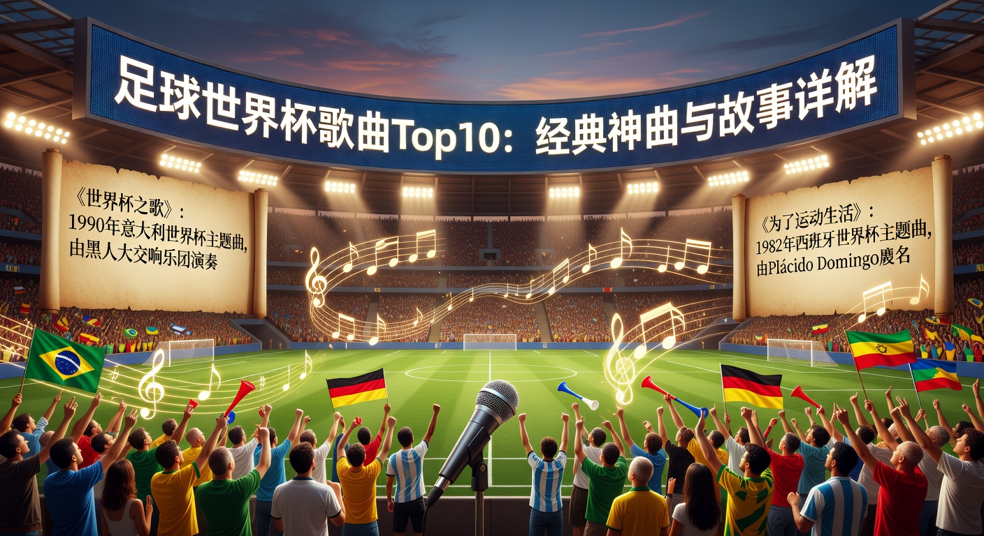 足球世界杯歌曲Top10：经典神曲与故事详解