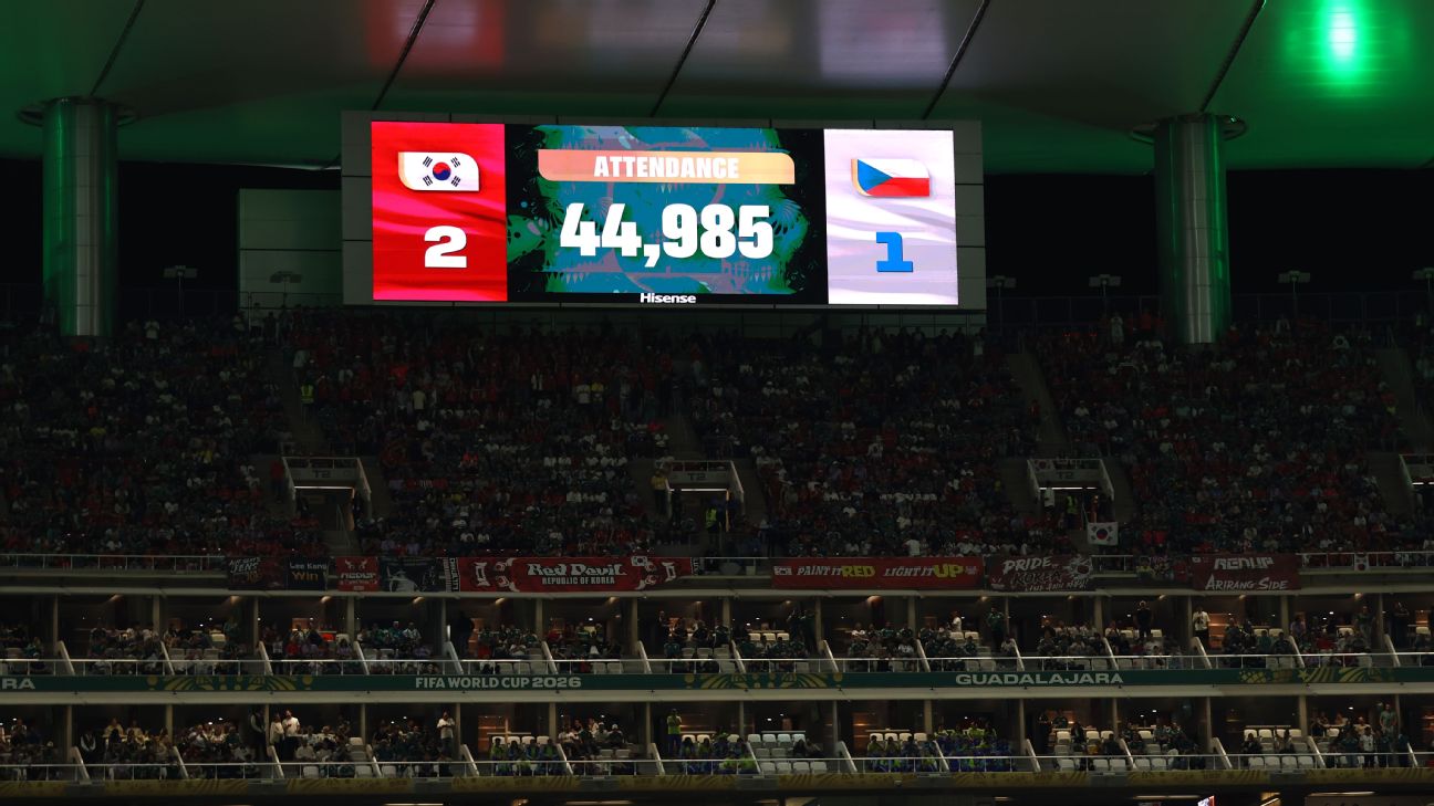FIFA为韩捷世界杯上座数据答辩，44985人数引争议